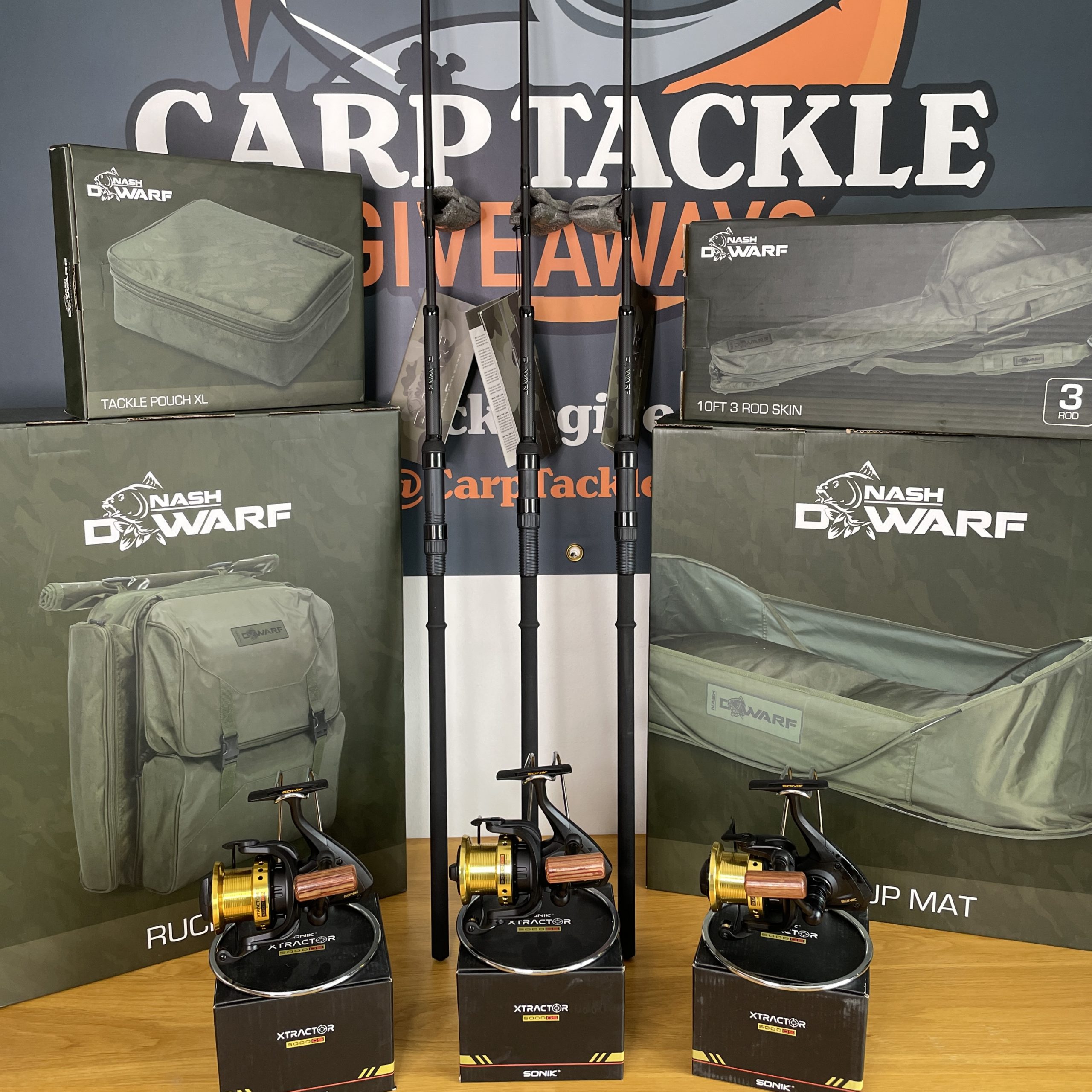 Nash dwarf 10ft 3 rod bundle – Carp Tackle Giveaways